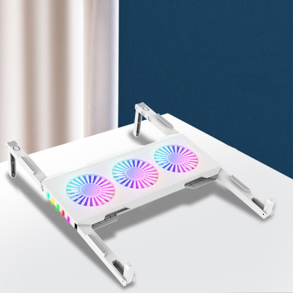 ⁦Portable Slim Smart Laptop Cooling Pad USB 3 Fans Gaming Laptop Cooler Fan For 17 Inch Cooler Plug Play For Notebook PC Laptop⁩ - الصورة ⁦5⁩