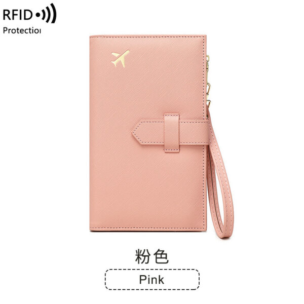 ⁦RFID Anti-magnetic Passport Holder Multifunctional Long Ladies Wallet⁩ - الصورة ⁦10⁩