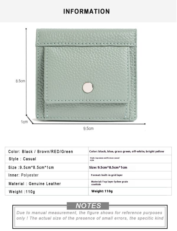 Women's Wallet Short Thin Card Holder Women's High Sense Mini And Simple Coin Purse - Image 9