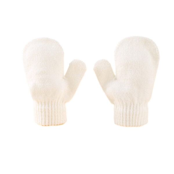 ⁦Children Hat Knitted Hat Gloves Suit⁩ - الصورة ⁦2⁩
