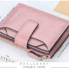 Short Multiple Card Slots Buckle Driving License Card Holder Zipper Wallet