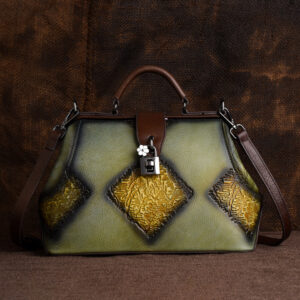 Johnature Retro Embossing Women Handbag Hand