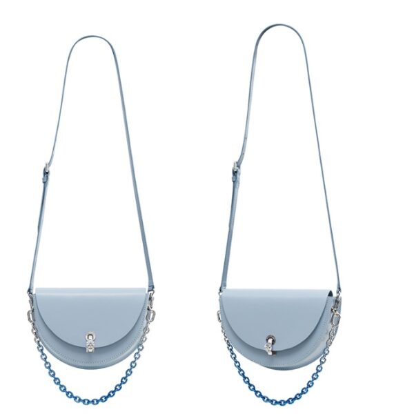 Women's Fashion Diamond Lock Small Design Shoulder Messenger Bag - Image 3