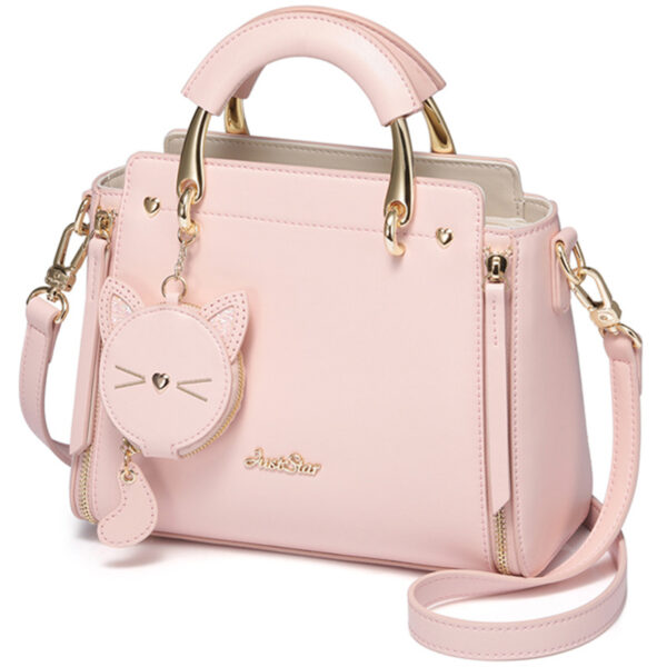 ⁦Embroidered cat lady handbag⁩ - الصورة ⁦2⁩