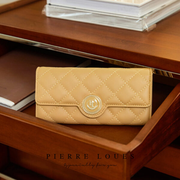 Rhombus Wallet Women's Long Tri-fold Large Capacity - Image 3