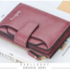 Short Multiple Card Slots Buckle Driving License Card Holder Zipper Wallet