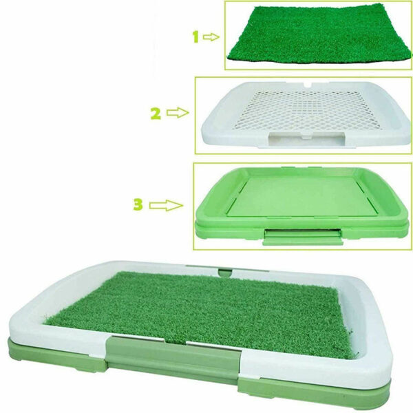 ⁦Dog Cleaning Tool Grid Lawn Flat Toilet Dog Potty⁩ - الصورة ⁦2⁩