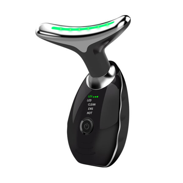 Neck Face Beauty Device Colorful LED Photon Therapy Skin Tighten Reduce Double Chin Anti Wrinkle Remove Lifting Massager - Image 2