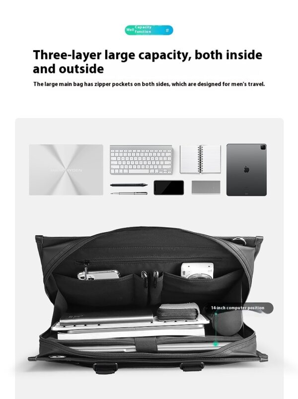 Men's Business Handheld Notebook Computer Briefcase - Image 2