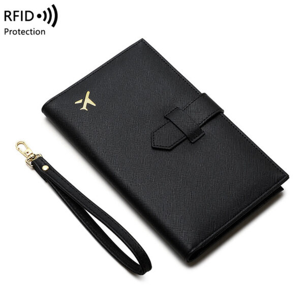 ⁦RFID Anti-magnetic Passport Holder Multifunctional Long Ladies Wallet⁩ - الصورة ⁦5⁩