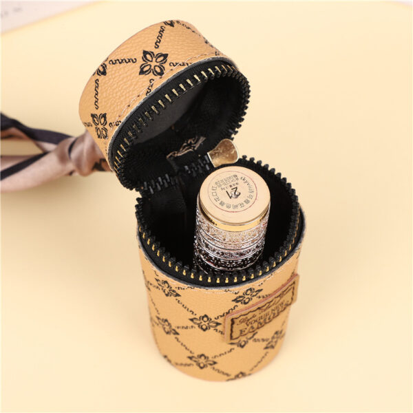 Creative Bucket Coin Purse Vintage Printed Mini Lipstick Key Storage Car Key Chain Pendant - Image 6