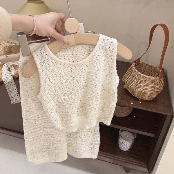 ⁦Hollow Children Straps Baby Thin Vest Children's Clothing⁩ - الصورة ⁦2⁩
