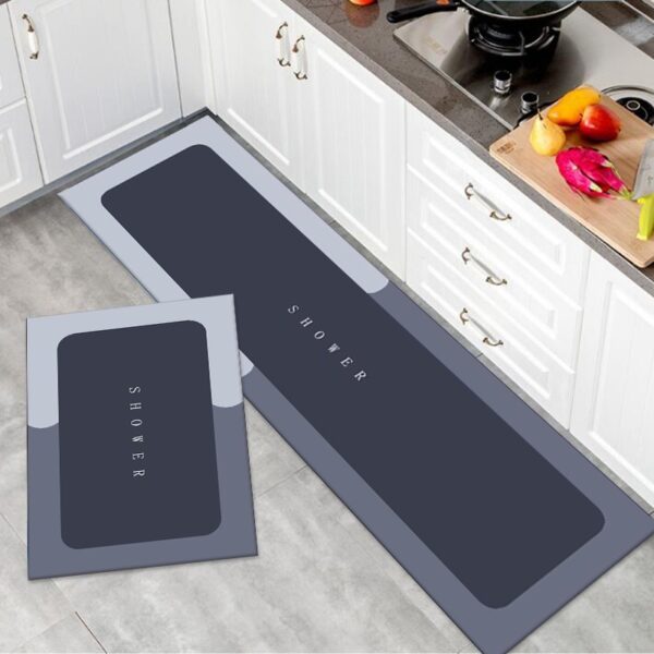 ⁦Diatom Ooze Kitchen Dark Green Absorbent Floor Mat⁩ - الصورة ⁦4⁩