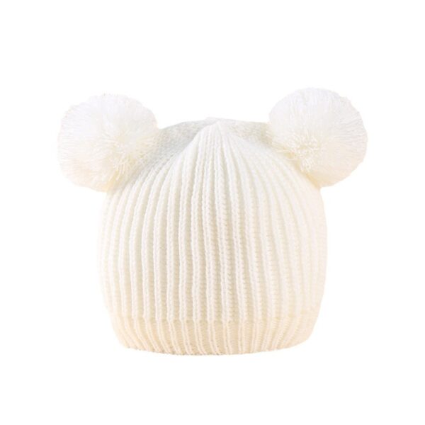 ⁦Children Hat Knitted Hat Gloves Suit⁩ - الصورة ⁦5⁩