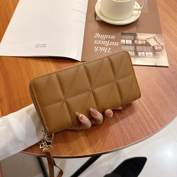 Rhombus Wallet Women's Long European And American Fashion - Image 5