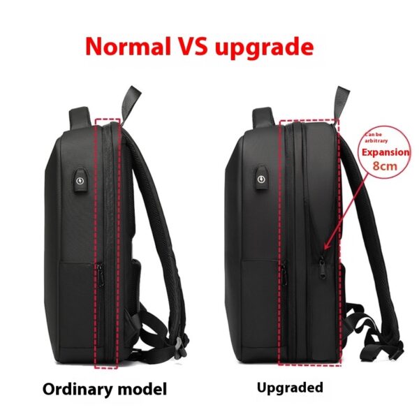 ⁦Men's Backpack Security Lock Backpack Business⁩ - الصورة ⁦4⁩