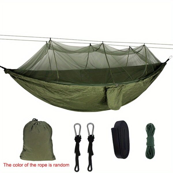 2025 Upgraded Version Ultra-light Camping Hammock With Mosquito Net, Double-layer Anti-mosquito Net, 0.8kg Portable Hammock, Load-bearing Capacity Of 400 Pounds, Can Accommodate 1-2 People - Image 4