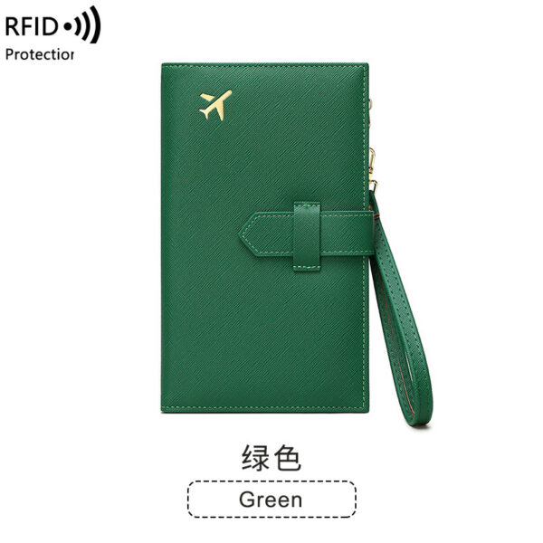 ⁦RFID Anti-magnetic Passport Holder Multifunctional Long Ladies Wallet⁩ - الصورة ⁦6⁩