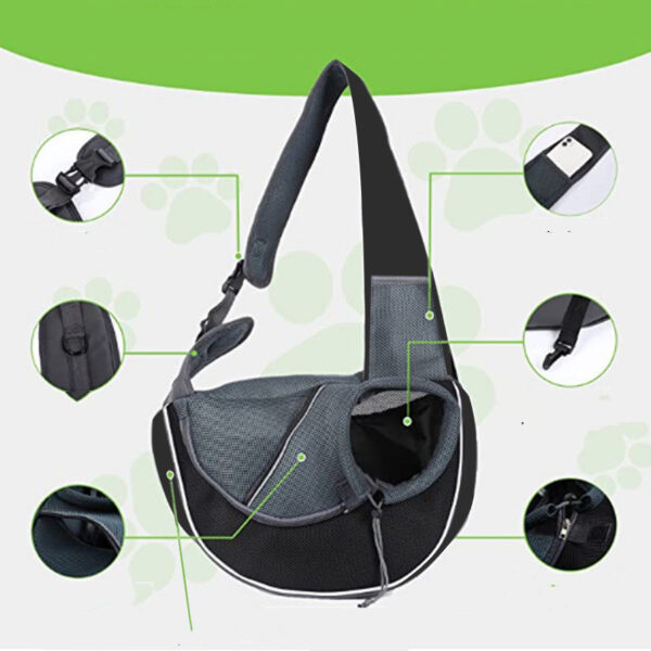 Carrying Pets Bag Women Outdoor Portable Crossbody Bag For Dogs Cats Pet Products - Imagen 3