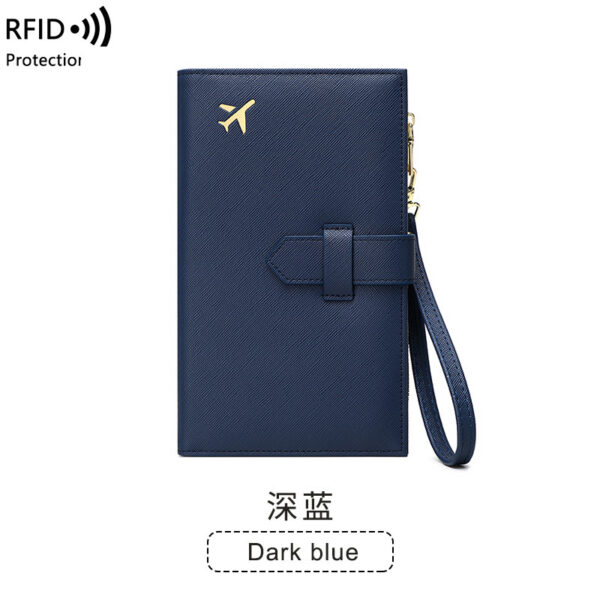 ⁦RFID Anti-magnetic Passport Holder Multifunctional Long Ladies Wallet⁩ - الصورة ⁦7⁩