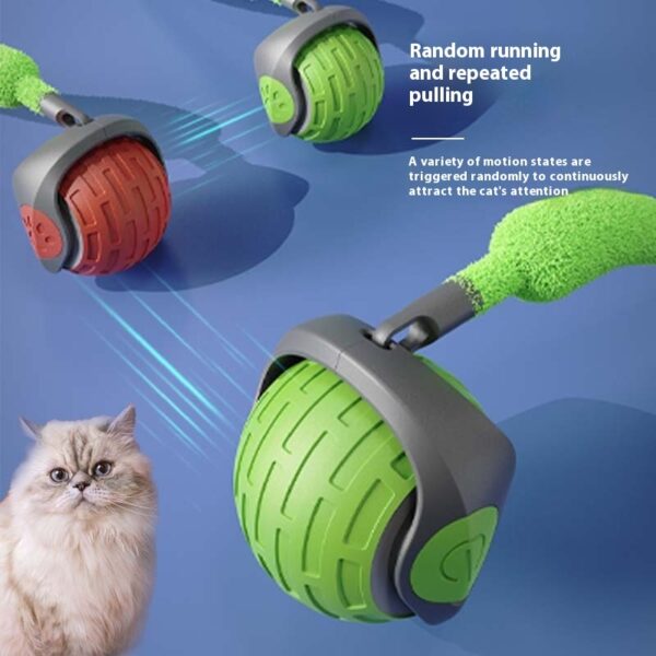 New Interactive Cat Toys Ball Auto Electric Rolling Ball Toys For Cat Kitty Pets Smart Automatic Teaser USB Rechargeable Cat Toy Pet Products – Image 7