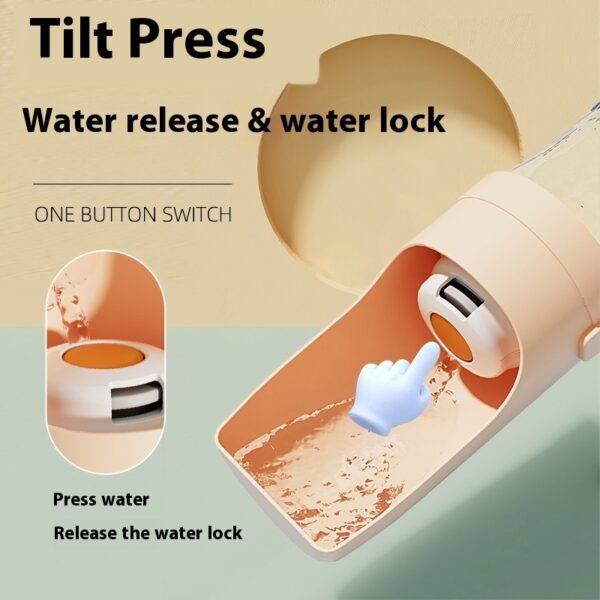 2 In 1 Travel Dog Water Bottle Pet Water Dispenser Feeder Drinking Feeder Dog Outing Water Feeder Pets Outdoor Portable Cup Pet Products - Imagen 3
