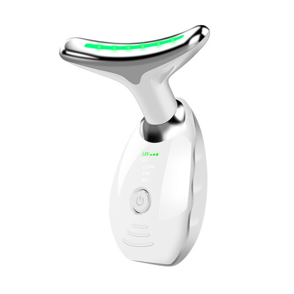 Neck Face Beauty Device Colorful LED Photon Therapy Skin Tighten Reduce Double Chin Anti Wrinkle Remove Lifting Massager - Image 5