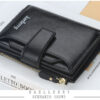 Short Multiple Card Slots Buckle Driving License Card Holder Zipper Wallet