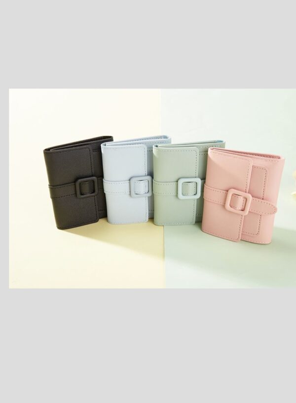 Purse Short Solid Color Card Holder Spring Women's High Sense - Image 8