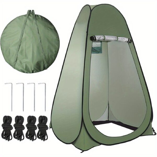 2025 Upgraded Pop-up Shower Tent, Outdoor Sun Protection Changing Room Opens In 10 Seconds, Oxford Cloth Rainproof Sun Protection Coating, Camping Toilet,Cycling Changing Clothes,Beach Shade, Storag - Image 2