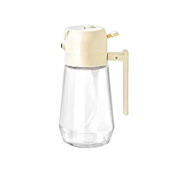 ⁦470ML Olive Oil Sprayer Dispenser For Cooking BBQ 2 In 1 Glass Oil Vinegar Soy Sauce Spray Kitchen Oil Bottle For Air Fryer⁩ - الصورة ⁦5⁩