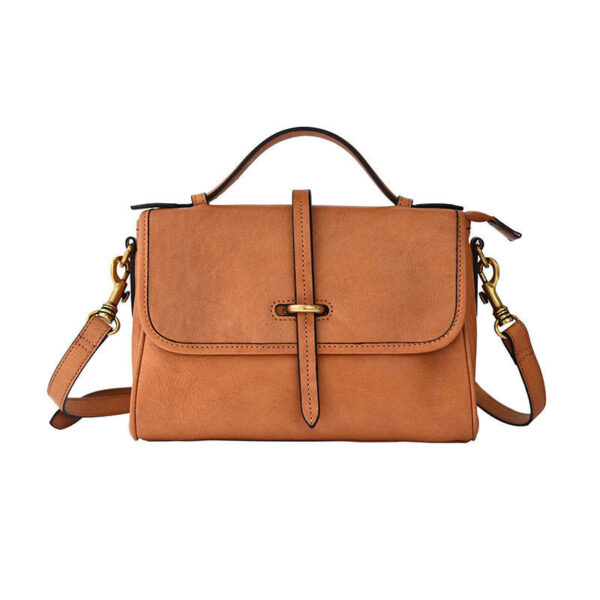 Handmade First Layer Cowhide Skeleton-skin Vintage Messenger Bag - Image 5