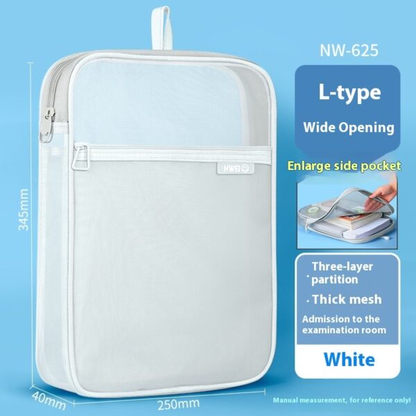 ⁦L-type Subject Subject Classification File Transparent Test Paper Storage Bag⁩ - الصورة ⁦9⁩