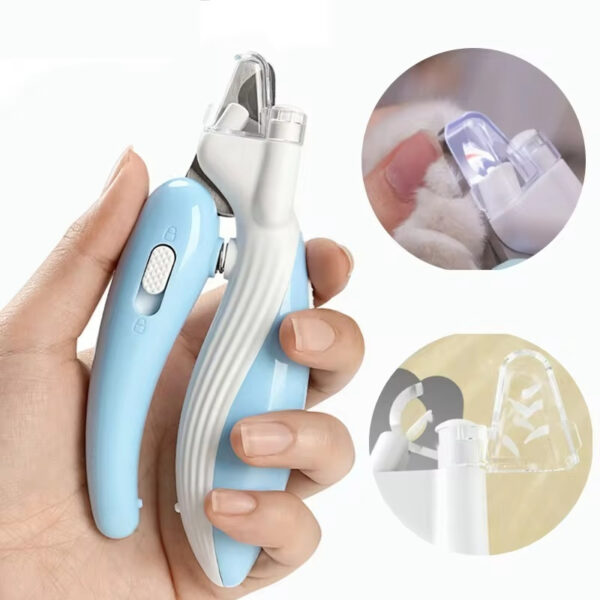 ⁦Pet Nail Clippers Dog Nail Clippers Cat Nail Clippers LED Electric Nail Grinder Pet Supplies LED Light Pet Nail Clippers⁩ - الصورة ⁦4⁩