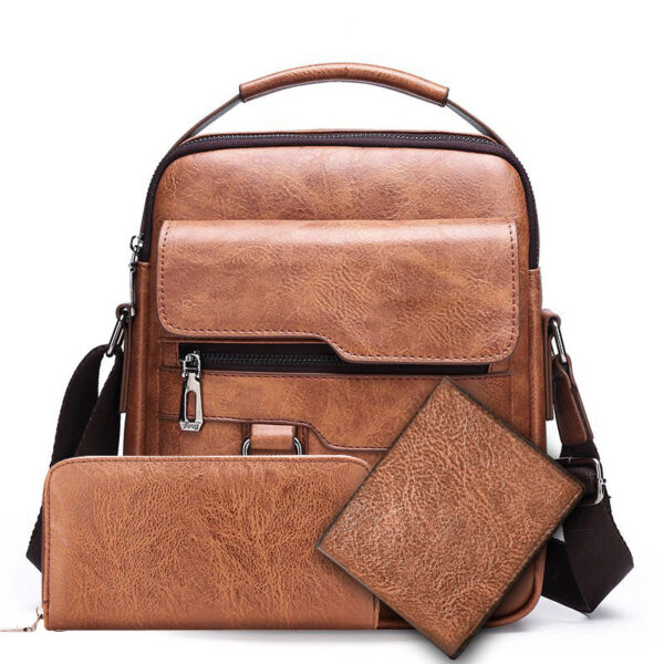 Casual Crossbody Men's Document Small Backpack - Image 4