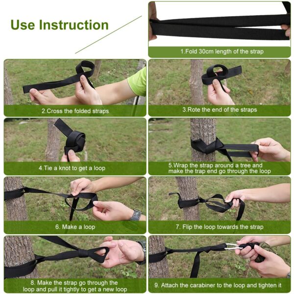 Camping Hammock, Portable Double Hammock With Net - Image 3