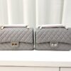 Leather Underarm Small Square Bag Diamond Chain Crossbody Bag