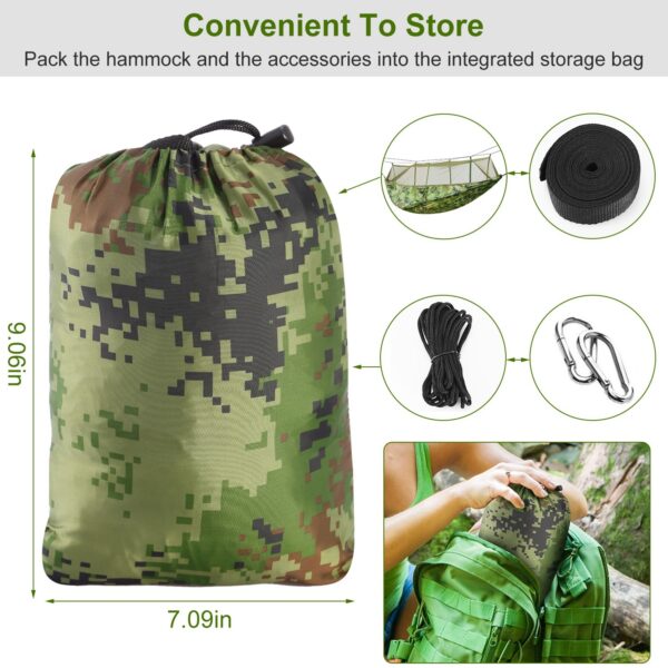 Camping Hammock, Portable Double Hammock With Net - Image 2