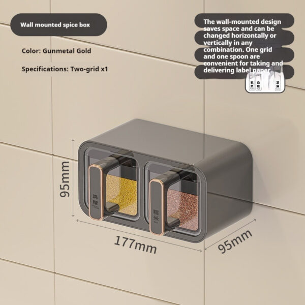 Household Kitchen Wall Hanging Decoration Type Condiment Storage Box - Image 3
