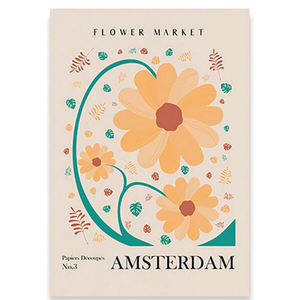 Plant And Flower Art Canvas Core Poster - Image 2