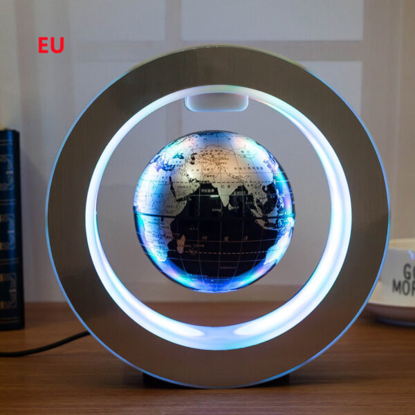 ⁦Round LED World Map Floating Globe Magnetic Levitation Light Anti Gravity Magic⁩ - الصورة ⁦10⁩