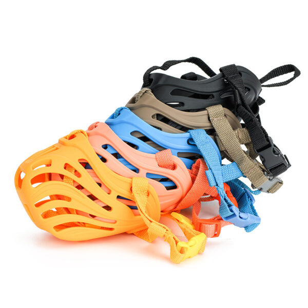 Pet Comfortable Dog Silicone Mouth Cover Mask - Imagen 8