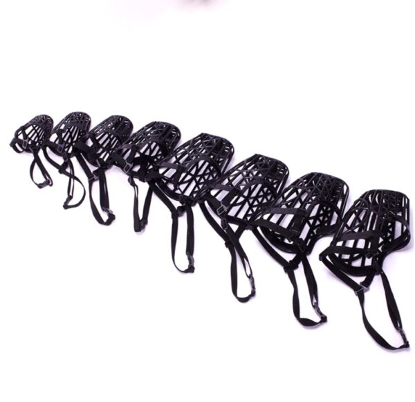 ⁦Plastic Strong Dogs Muzzle Basket⁩ - الصورة ⁦3⁩