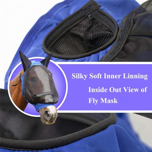 Mosquito proof horse mask in summer – Image 5
