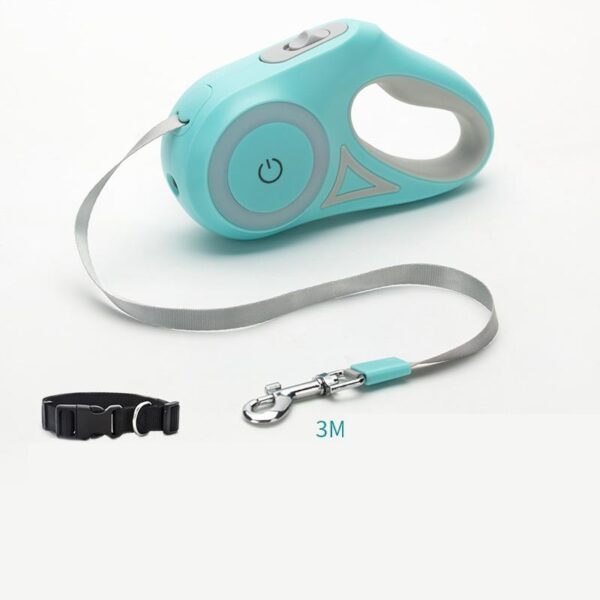 ⁦Dog Leash Retractable Leash And Dog Collar Spotlight Automatic Pet Dog Cat Traction Rope For Small Medium Dogs Pet Product⁩ - الصورة ⁦4⁩