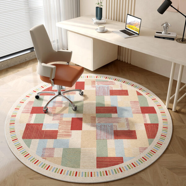 ⁦Living Room Round Carpet Household Absorbent Non-slip Crystal Velvet Carpet⁩ - الصورة ⁦10⁩