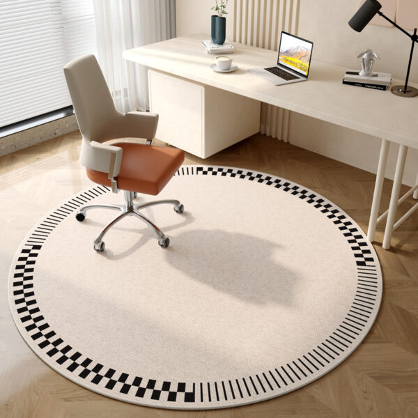 ⁦Living Room Round Carpet Household Absorbent Non-slip Crystal Velvet Carpet⁩ - الصورة ⁦7⁩