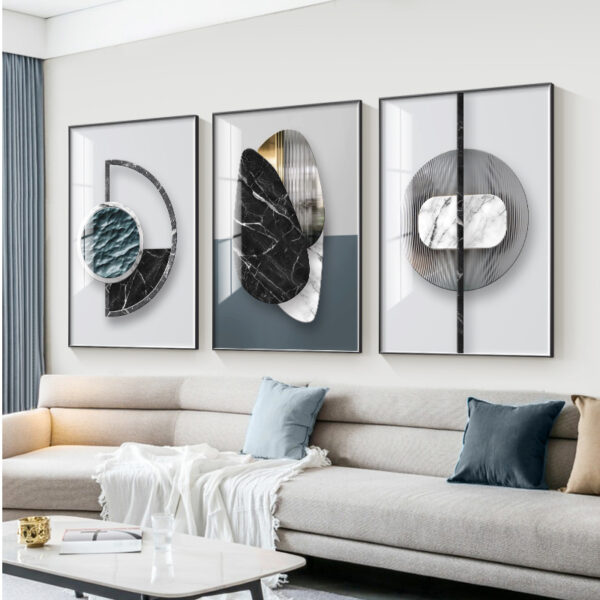 Abstract Geometric Canvas Painting Picture Home Decor Wall Poster - Image 10