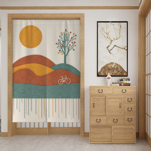 ⁦Custom Fabric Door Curtain Partition Curtain⁩ - الصورة ⁦5⁩