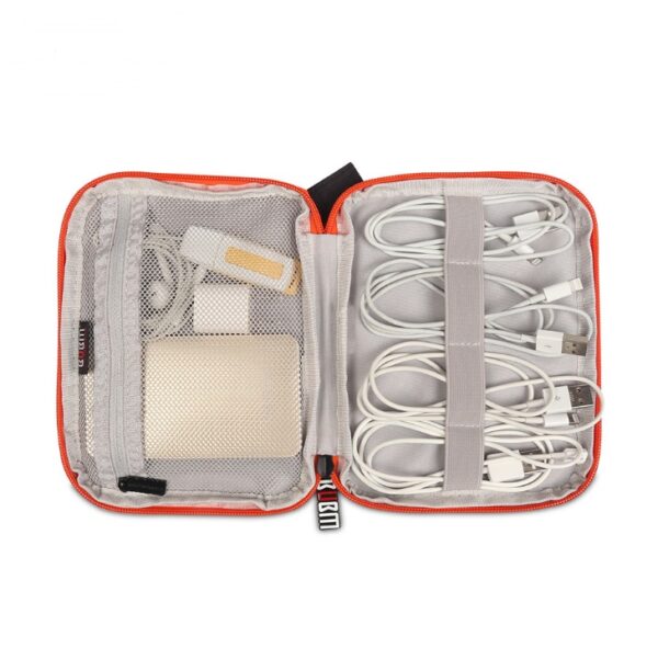 ⁦Compatible with Apple, BUBM Travel Universal Cable Organizer Electronics Accessories Cases Gadget Bag For USB, Phone, Charger and Cable, Fit for ipad⁩ - الصورة ⁦3⁩